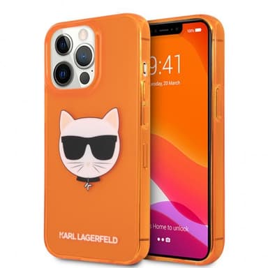 Karl Lagerfeld iPhone 13 Pro Deksel Fluo Oransje