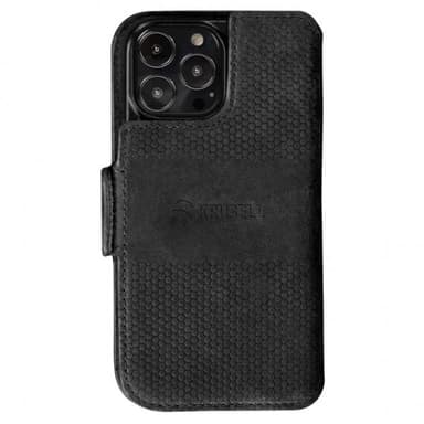 Krusell iPhone 13 Pro Max Etui Leather PhoneWallet Svart