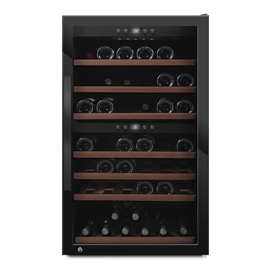 Frittstående vinskap - WineExpert 66 Fullglass Black