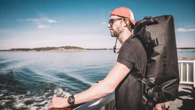 Subtech Sports Pro Drybag 45L ryggsekk (sort utgave)