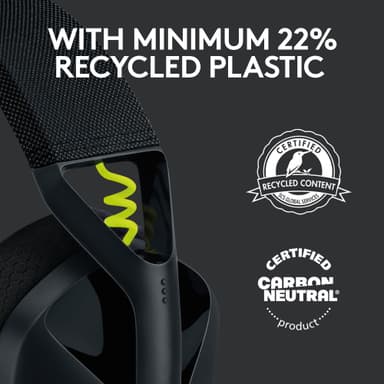Logitech G435 gaming headset (sort)