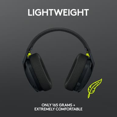 Logitech G435 gaming headset (sort)