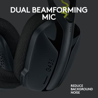 Logitech G435 gaming headset (sort)