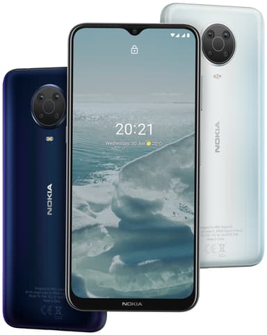 Nokia G20 4G smarttelefon 4/64GB (Glacier)