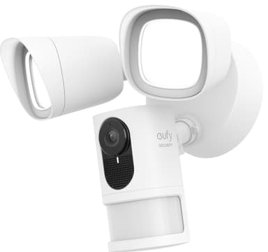 Eufy Security Floodlight Cam 2K utendørskamera (hvit)