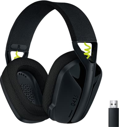 Logitech G435 gaming headset (sort)