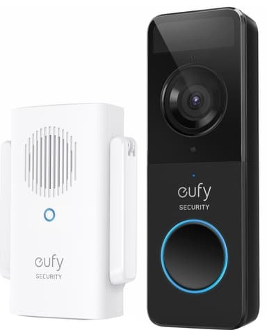 Eufy Battery Powered Slim Full HD Video ringeklokke m/ trådløs ringer