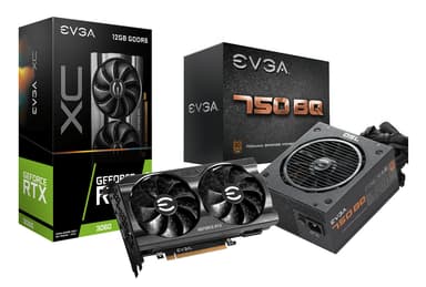 EVGA GeForce RTX 3060 XC GAMING + PSU EVGA 750W BQ Hybrid Modular Bronze Rated BU