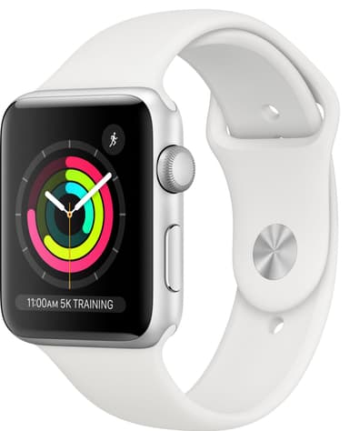 Apple Watch Series 3 42 mm (hvit sportsreim)