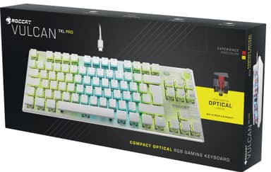 Roccat Vulcan TKL PRO gamingtastatur (hvit)