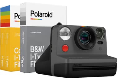 Polaroid Now analogt kamera Black kit Plus (sort)
