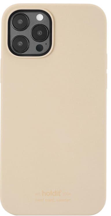 Holdit silikondeksel til iPhone 12/12 Pro (beige)