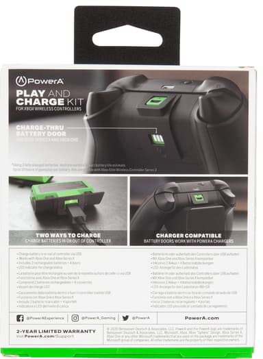 PowerA Play and Charge sett til Xbox