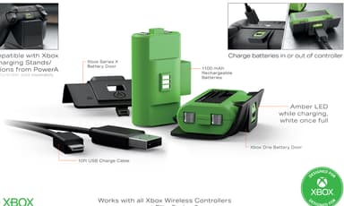 PowerA Play and Charge sett til Xbox