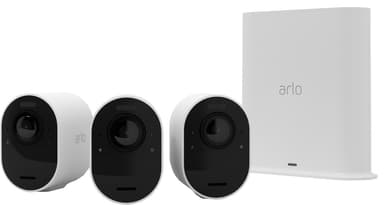 Arlo Ultra 2 4K trådløst sikkerhetskamera (3-pakning, hvit)