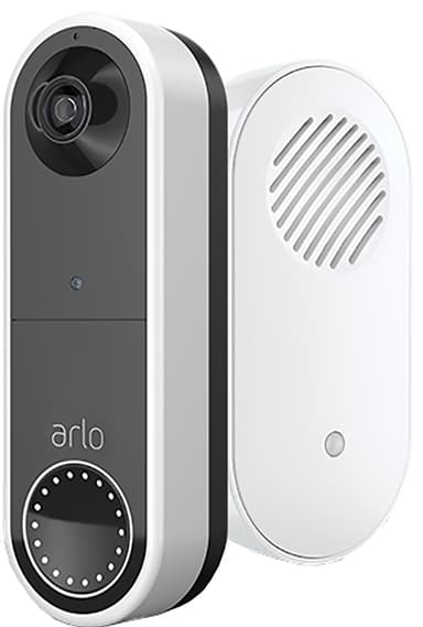 Arlo Wire-Free Video Doorbell smart ringeklokke + Arlo Chime V2 samlepakke