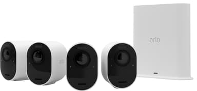 Arlo Ultra 2 4K trådløst sikkerhetskamera (4-pakning, hvit)