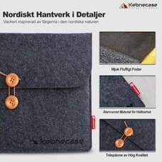 Kebnecase Sweden/12'' Stilig nordisk
design
laptop ermet
/ bærbar etui