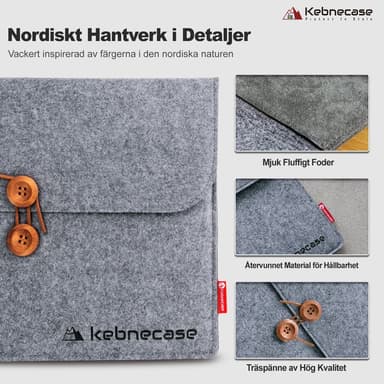 Kebnecase Sweden/13'' Stilig nordisk
design
laptop ermet
/ bærbar etui
