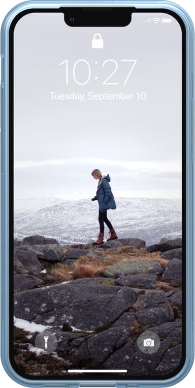 UAG iPhone 13 mini U Lucent deksel (cerulean)