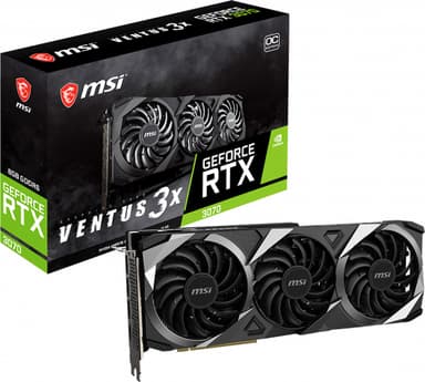 MSI GeForce RTX 3070 VENTUS 3X 8G OC (LHR) grafikkort