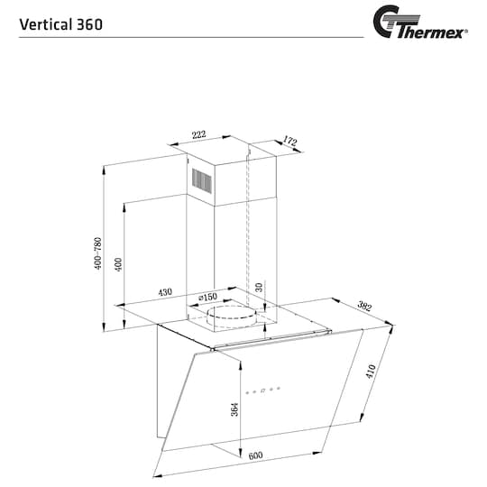 Thermex Vertical 360 ventilator VERTICAL360BL