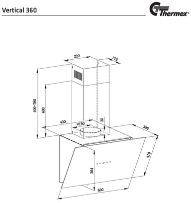 Thermex Vertical 360 ventilator VERTICAL360BL