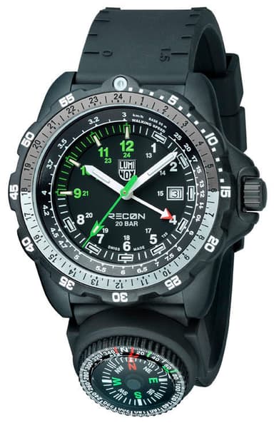 Luminox recon nav spc 8831.km klokke. 2 tidssoner og ko