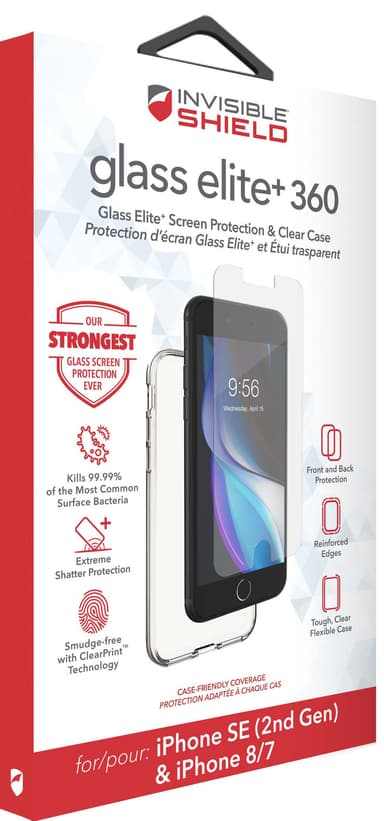 Zagg Glass+Cover til iPhone 6/7/8/SE Gen.2/3