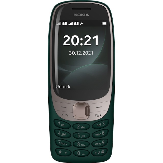 Nokia 6310 mobiltelefon (mørkegrønn) - 2G