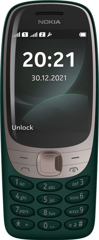 Nokia 6310 mobiltelefon (mørkegrønn) - 2G
