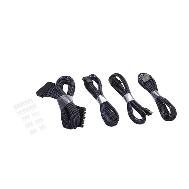 Phanteks Ext Cable Combo Pack_24P/8P/8V/8V, 500mm, S Black/Blue