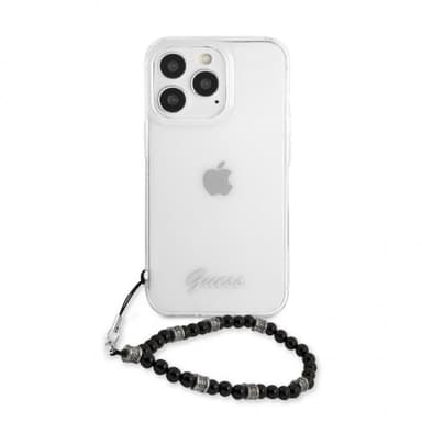 Guess iPhone 13 Pro Max Deksel Pearl Handle Script Logo Svart