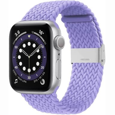 Flettet elastisk armbånd Apple watch 6 (44mm) - lightpurple