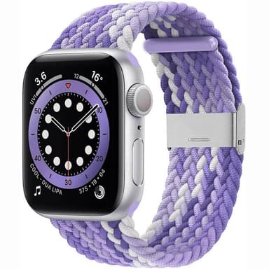 Flettet elastisk armbånd Apple watch 6 (44mm) - gradientpurple
