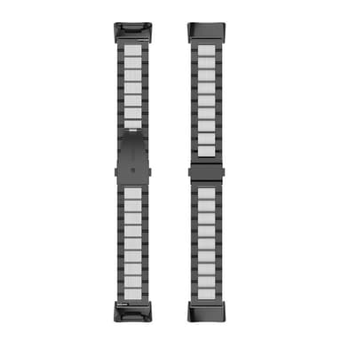 Rustfritt stål armbånd Fitbit Charge 5 - Svart/sølv