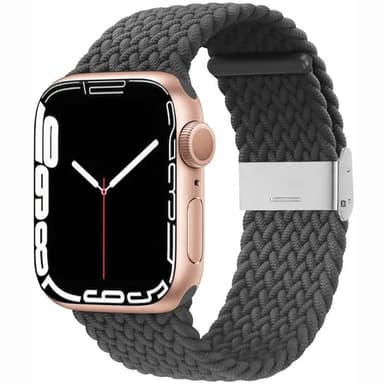 Flettet elastisk armbånd Apple Watch 7 (41mm) - skygrey