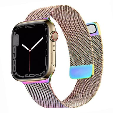 Milanese armbånd Apple Watch 7 (45mm) - Rainbow