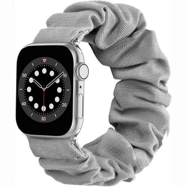 Scrunchie Elastisk armbånd Apple Watch 6 (40mm) - Grå