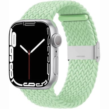 Flettet elastisk armbånd Apple Watch 7 (41mm) - pistachio