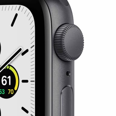 Apple Watch SE 40 mm GPS (stellargrå alu/midnatt sportsreim)