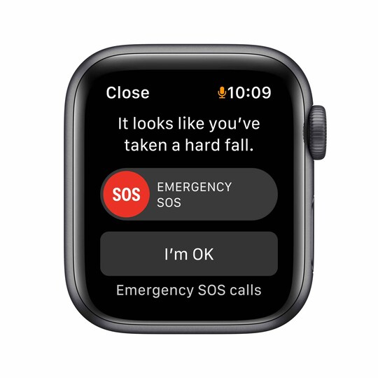 Apple Watch SE 40 mm GPS (stellargrå alu/midnatt sportsreim)