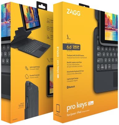 Zagg Pro Keys tastaturdeksel med trackpad til iPad 10.2 (7./8./9. Gen.)