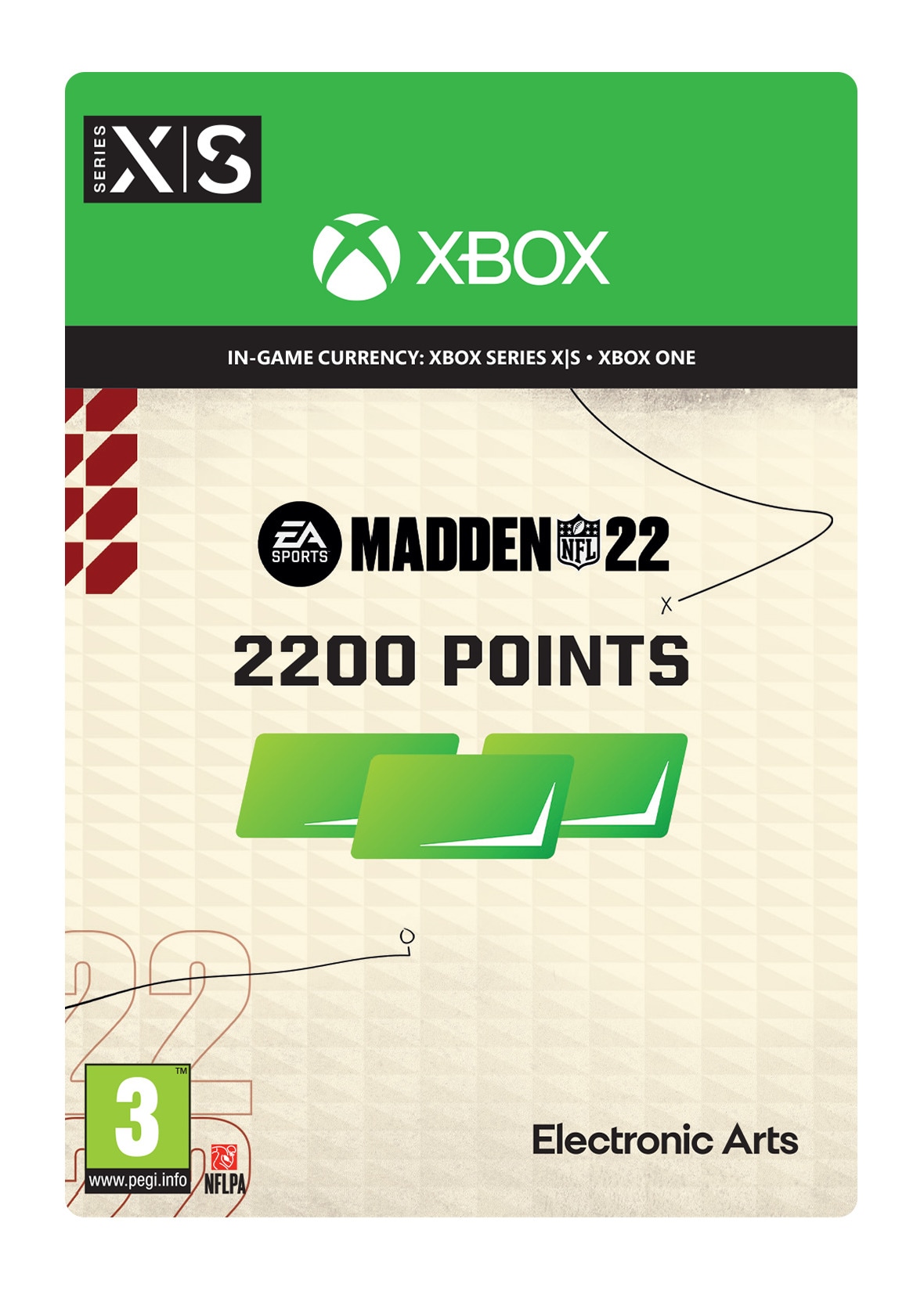 Madden NFL 22: 2200 Madden Points - XBOX One,Xbox Series X,Xbox Series