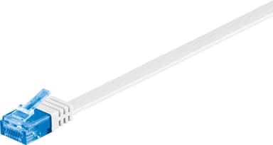 Goobay CAT 6A flat-patch kabel U/UTP, hvit
