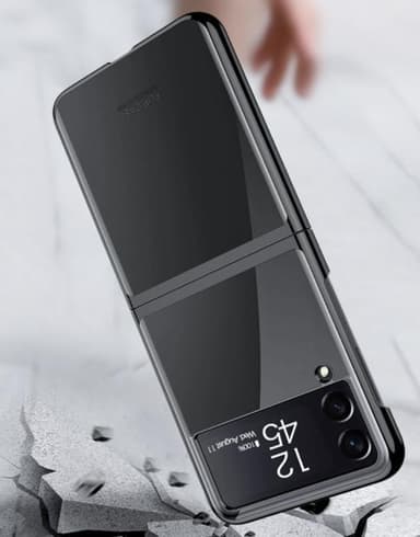 Opp- og nedfellbar veske til Samsung Galaxy Z Flip 3 Black