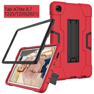 Shockproof Deksel med stativ Samsung Galaxy Tab A7 10.4 (2020) Rød/Sort