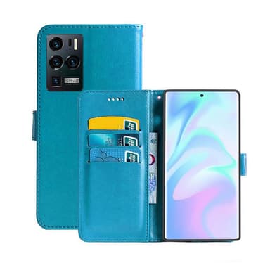 Lommebokdeksel 3-kort ZTE Axon 30 Ultra  - Lyse blå