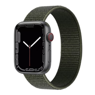 Nylon Armbånd Apple Watch 7 (41mm)-Military Khaki