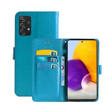 Samsung Galaxy A73 5G Lommebokdeksel 3-kort  - Lyse blå
